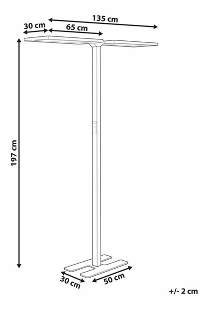 Stojanová lampa Shirlynn (černá)