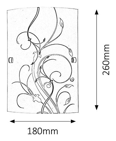 Nástěnné svítidlo Elina 3691 (bílá + černá)