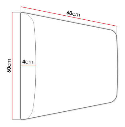 Čalouněný nástěnný panel Pazara 60x60 (ekokůže soft 011 (černá)