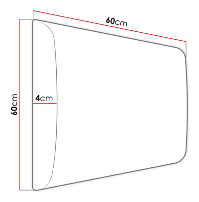 Čalouněný nástěnný panel Pazara 60x60 (ekokůže soft 017 (bílá) *výprodej