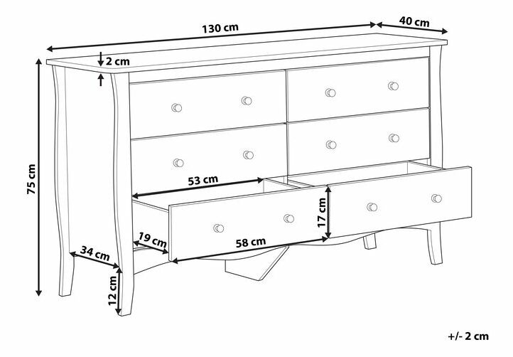 Komoda WINSTY (bílá)