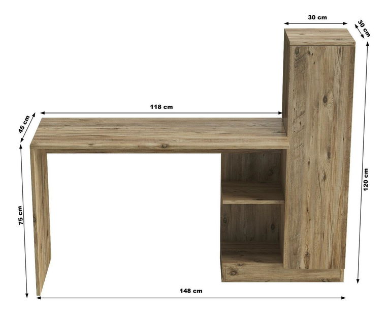  PC stolek Polupe 1 (borovice atlantická)