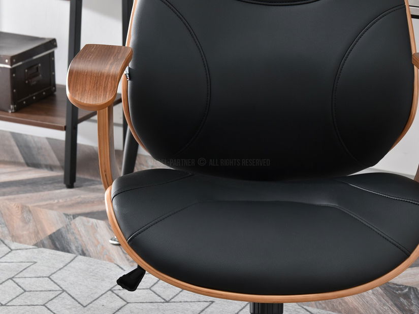 Židle Raynold (ořech tmavý + černá)