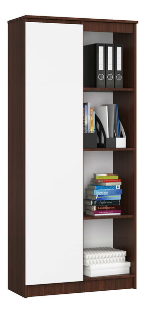 Regál Rehana II (wenge + bílá)