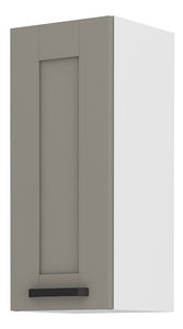 Horní kuchyňská skříňka Lucid 30 G 72 1F (claygrey + bílá)