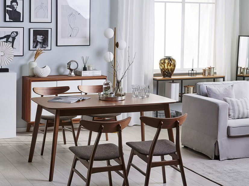 Jídelní stůl Medo (pro 4 až 6 osob) (tmavé dřevo)