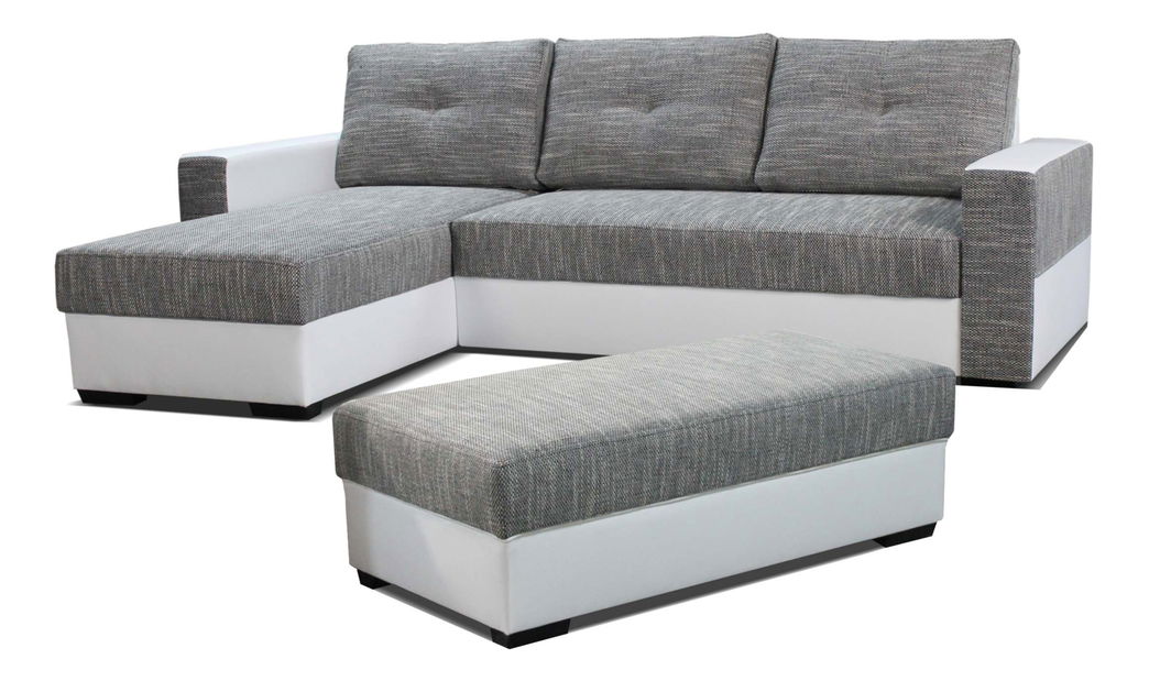 Rohová sedací souprava Arenna L+2 (L) (s taburetem)