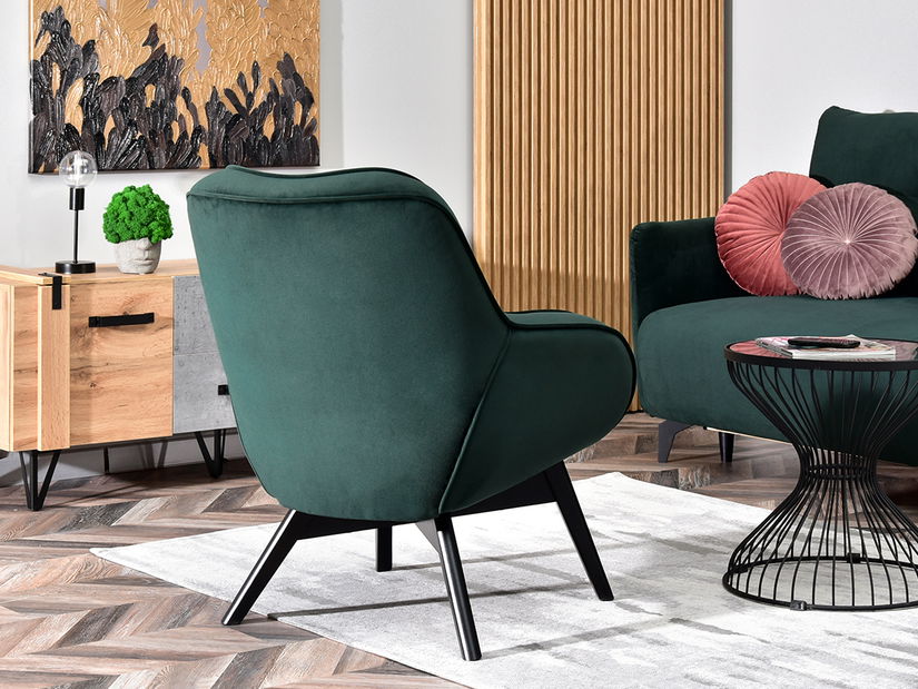 Designové křeslo Merch (zelená)