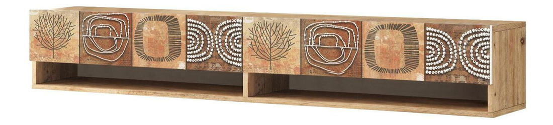  TV stolek/skříňka France 9 (borovice atlantická + bílá)