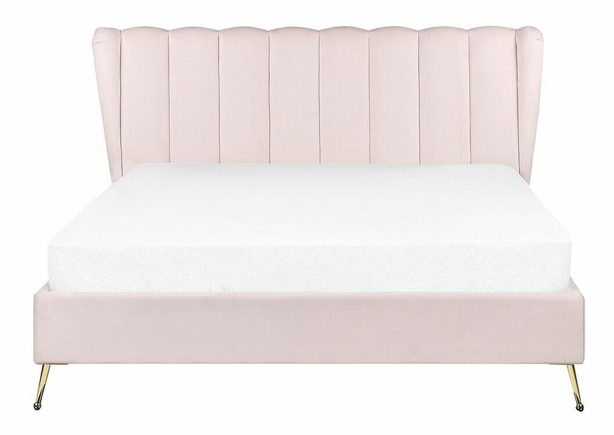 Manželská postel 160 cm Mirabell (růžová)