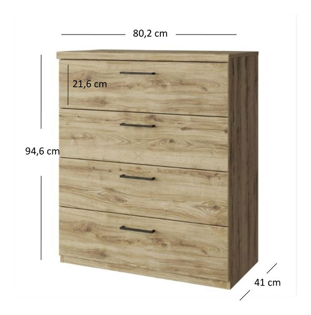 Komoda Deloris 4S (dub navarra)