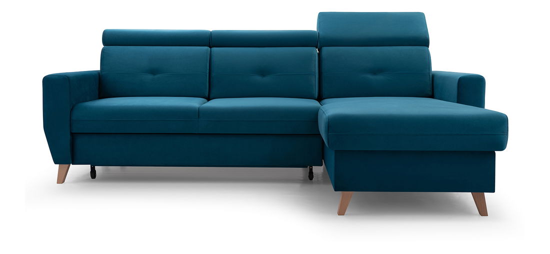 Rohová sedací souprava Sanfew (tmavě šedá) (P)