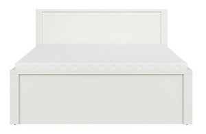 Manželská postel 160 cm BRW Kaspian LOZ/160/T (bílá)