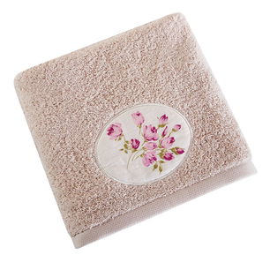 Ručník 90x50 cm Garden 201 (béžová + růžová) (6 ks)