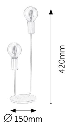 Stolní lampa Lanny 4560 (černá + zlatá)
