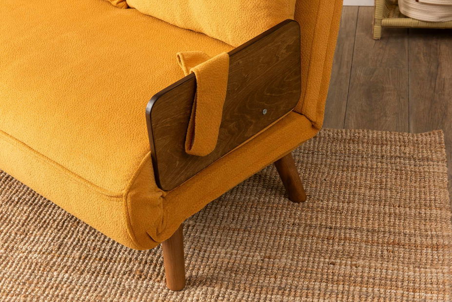 Pohovka dvousedačka Como (hořčičná)