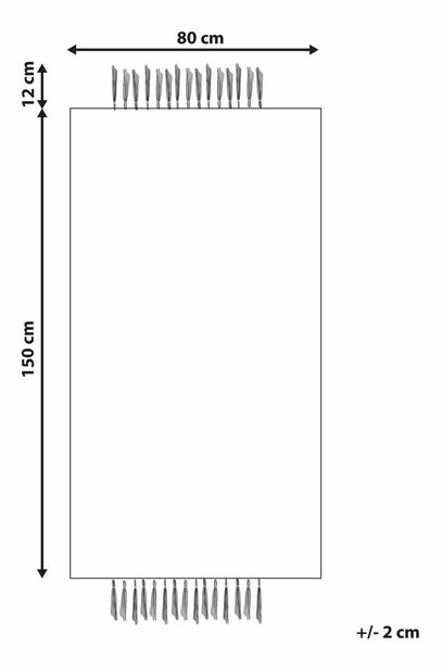Koberec 80 x 150 cm Hamza (béžová)
