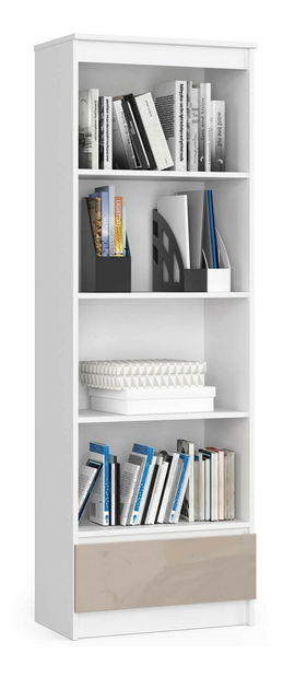 Regál Radha (bílá + cappuccino lesk)