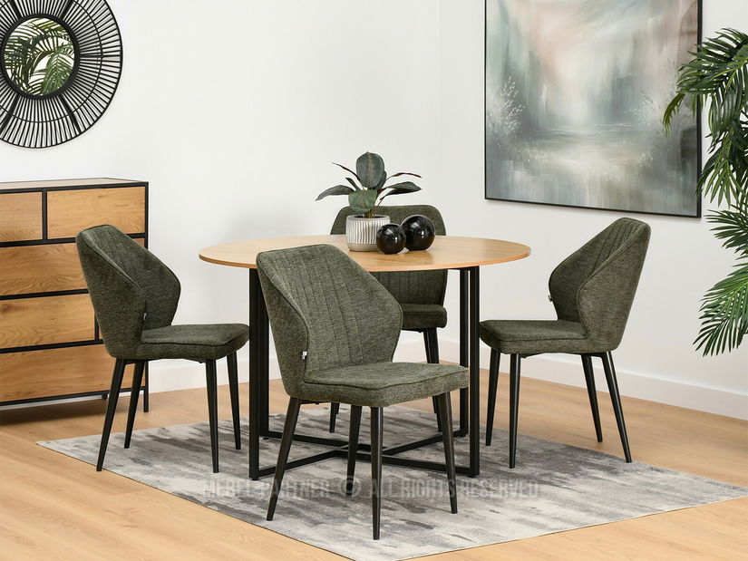 Židle Greta K (zelená + černá)