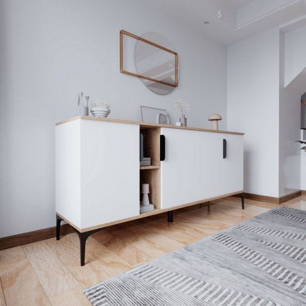 Komoda Tarzanote (dub + bílá)