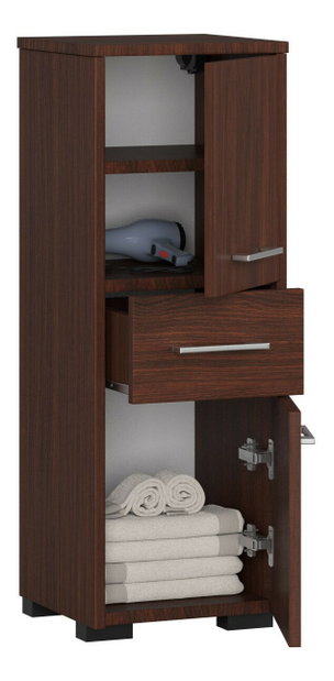 Koupelnová skříňka Fulgor 2D 1SZ (wenge)