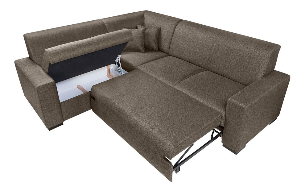 Rohová sedací souprava BRW Ryan II 2F.E.URCBK světlešedá (L)