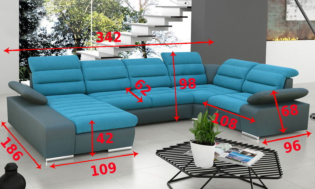 Rohová sedací souprava U Korfu II (L)