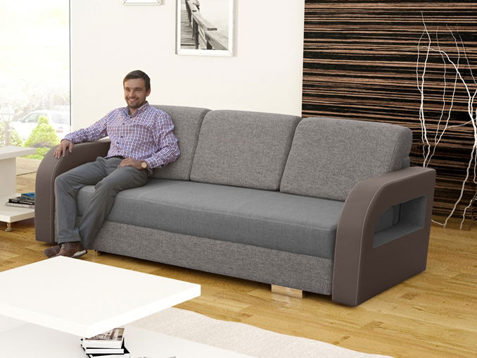 Pohovka Liku (světlehnědá + světlešedá)