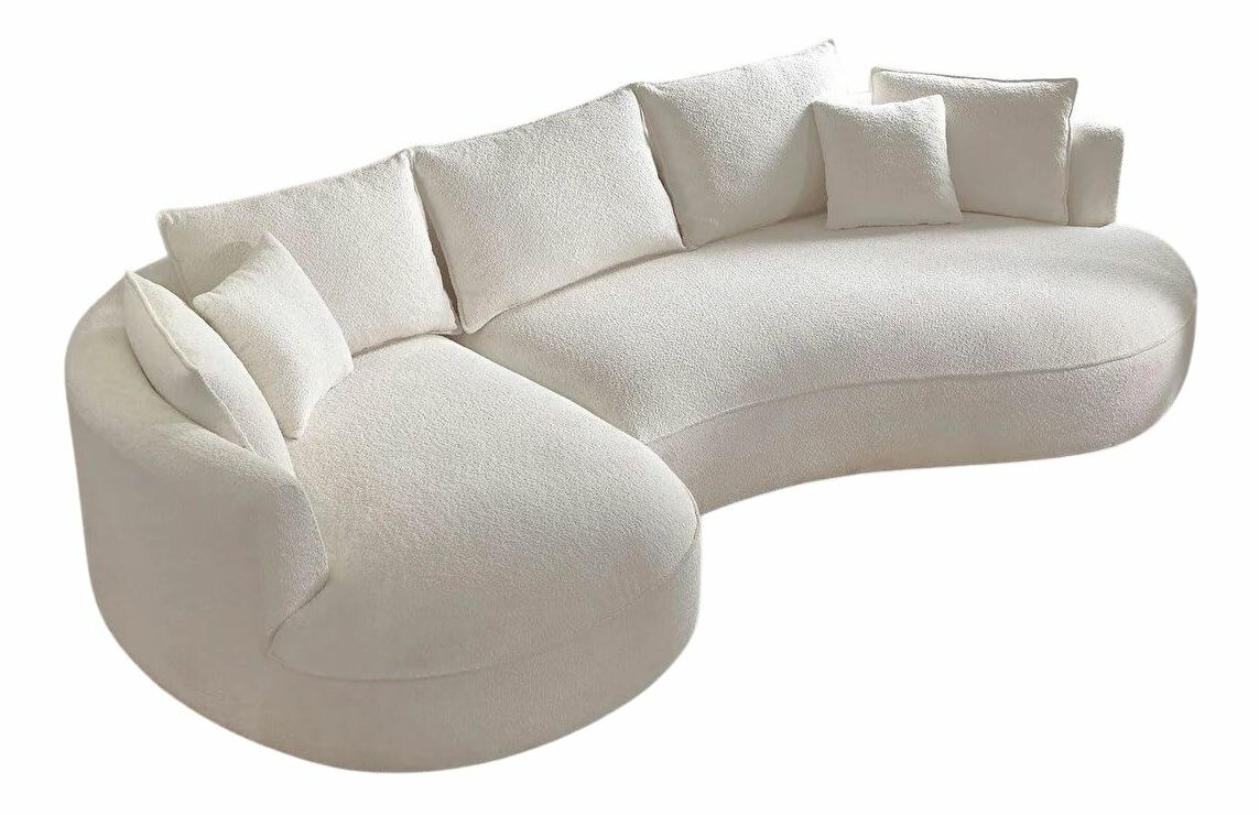 Rohová sedačka Vendy (bílá) (L)