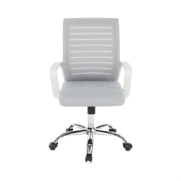 Kancelářské křeslo Cerise (bílá + šedá)