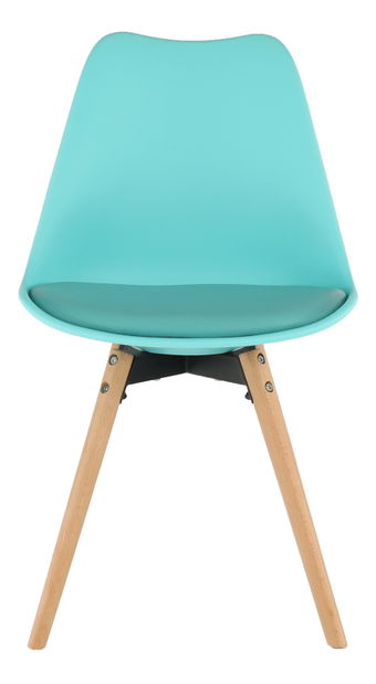 Jídelní židle Samim (mentolová + buk)