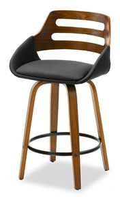 Židle Theo H (ořech tmavý + černá)