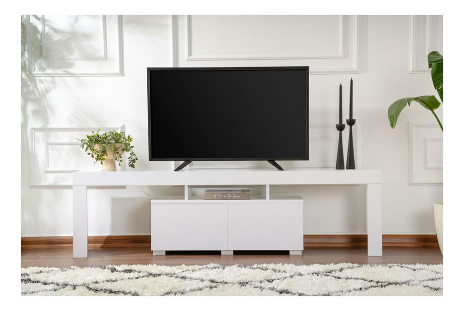 TV stolek/skříňka Endlava (přírodní bílá)