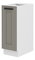Dolní kuchyňská skříňka Lucid 30 D CARGO BB (bílá + claygrey)