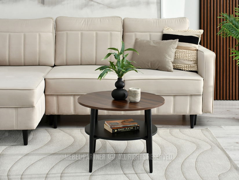 Konferenční stolek Randolf S (ořech + černá)