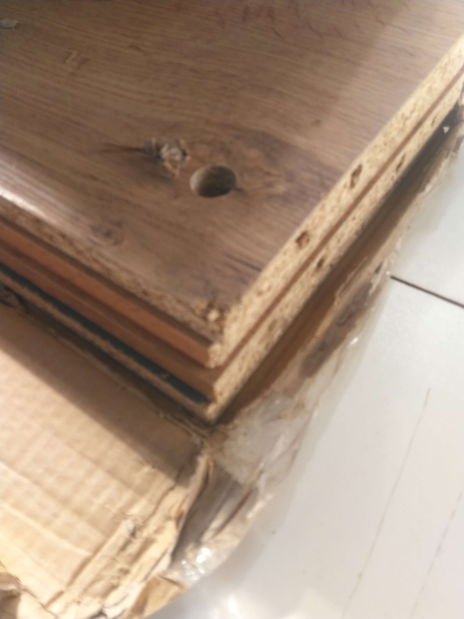 Manželská postel 160 cm Michigin (dub wotan) (s úložným prostorem) *bazar