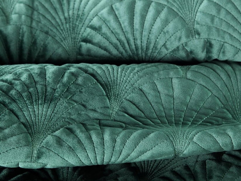 Přehoz na postel 210x170 cm RIA (tmavě zelená)