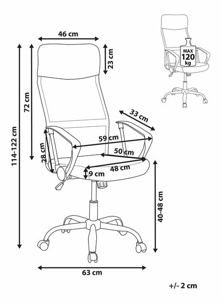 Kancelářská židle Desige (modrá)