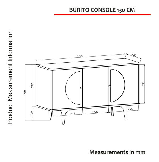 Skříňka Burinda 130 (dub bílý)