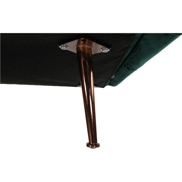 Rozkládací pohovka Fastinna (smaragdová)