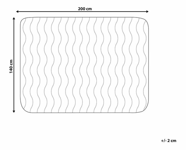 Chránič na matraci 200 x 140 cm Pekza (bílá)