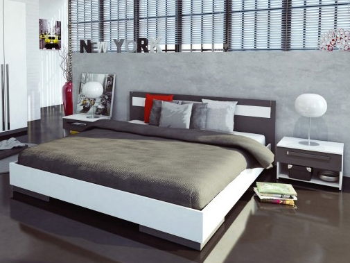 Manželská postel 160 cm Defy 405565