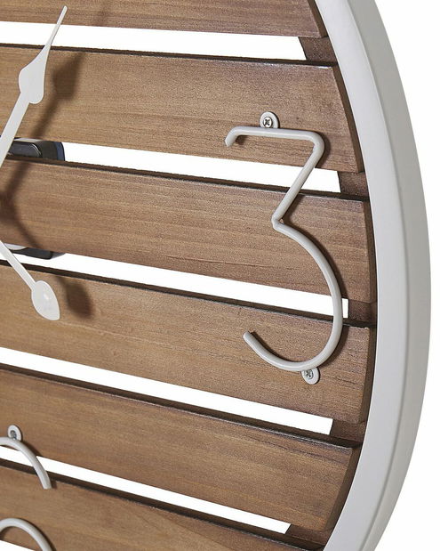 Nástěnné hodiny ø 50 cm Achrome (tmavé dřevo)