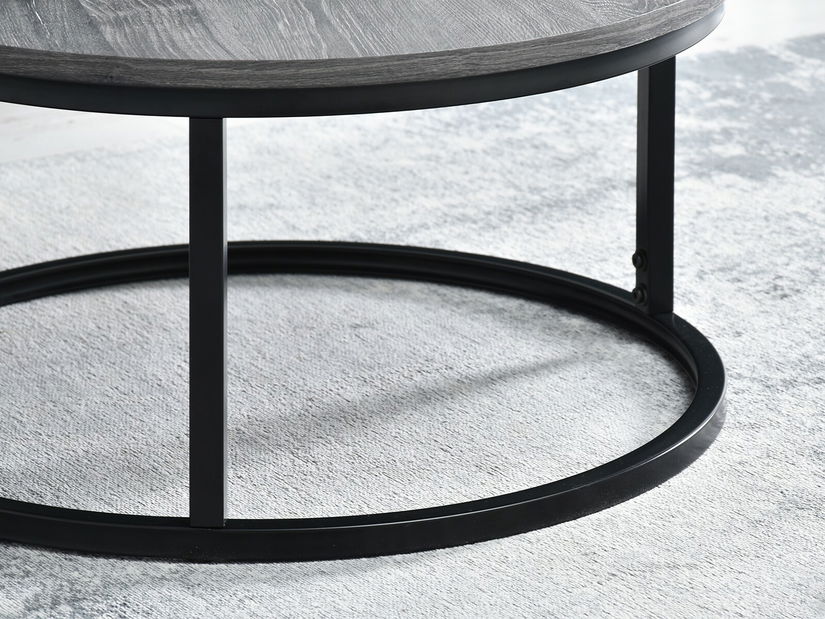 Konferenční stolek Kolja Stolek S (šedý dub + černá)