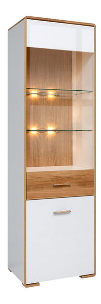 Vitrína BRW Bari REG1W1DL (L) (s osvětlením)