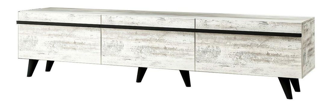 TV stolek/skříňka Amsty (křišťálová)