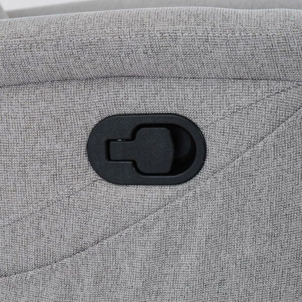 Polohovací křeslo Temor (světle šedá)