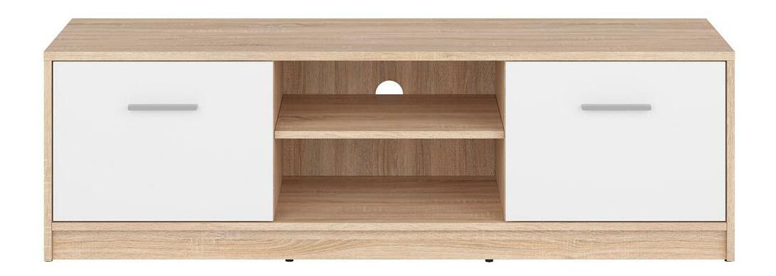 TV skříňka BRW Nepo Plus 28 (dub sonoma + bílá) *bazar