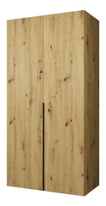 Šatní skříň 100 cm Alice 1 (dub artisan + černá)