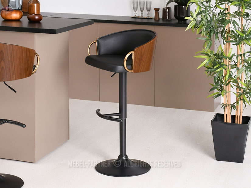 Židle Elviria H (ořech tmavý + černá)